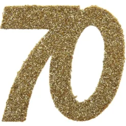 Glitterkonfetti 70 År Guld