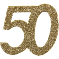 Glitterkonfetti 50 År Guld