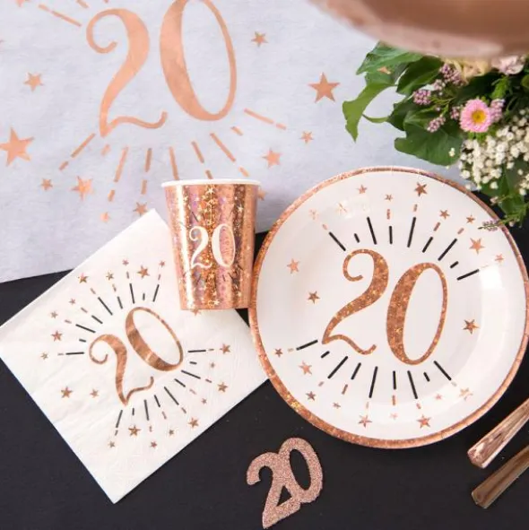 Glitterkonfetti 20 År Roseguld