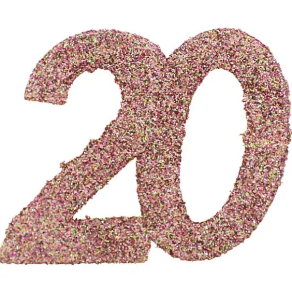 Glitterkonfetti 20 År Roseguld
