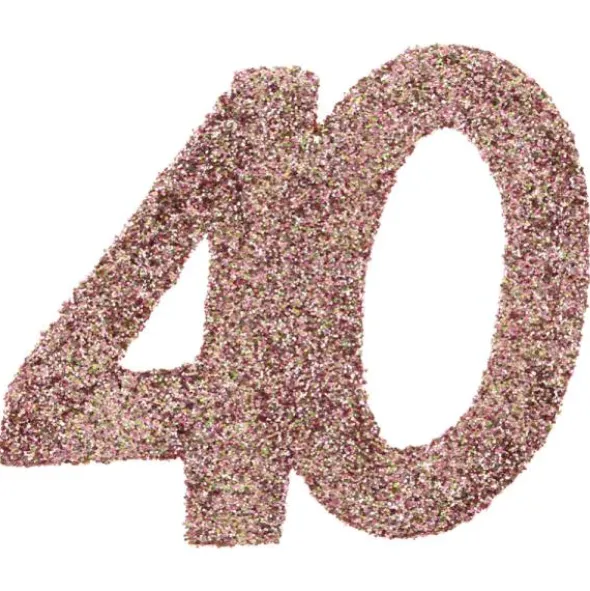 Glitterkonfetti 40 År Roseguld