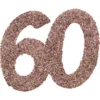 Glitterkonfetti 60 År Roseguld
