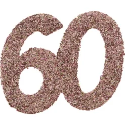 Glitterkonfetti 60 År Roseguld