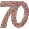 Glitterkonfetti 70 År Roseguld