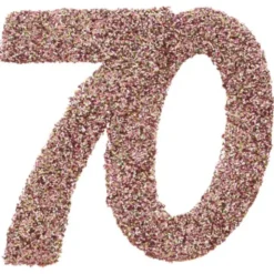 Glitterkonfetti 70 År Roseguld