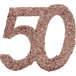 Glitterkonfetti 50 År Roseguld