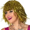 Glitterperuk Guld