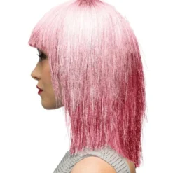 Glitterperuk Rosa