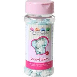 Glitter Strössel Snöflingor Mixade
