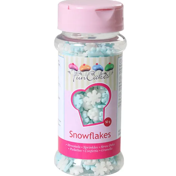 Glitter Strössel Snöflingor Mixade