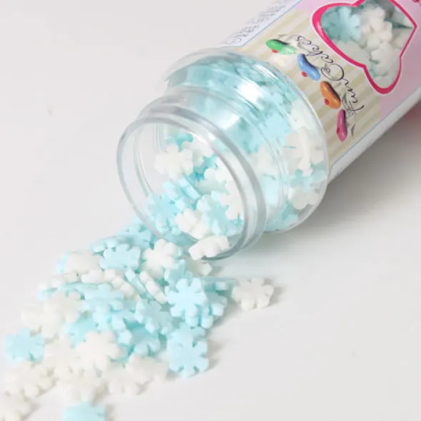 Glitter Strössel Snöflingor Mixade