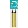 Glittriga Isfacklor Guld 2-pack