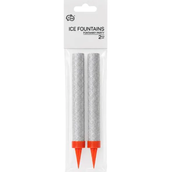 Glittriga Isfacklor Silver 2-pack