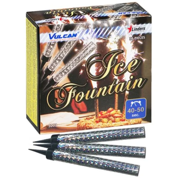 Glittriga Silver Isfacklor 36-pack