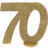 Glittrig 70 Års Dekoration Guld