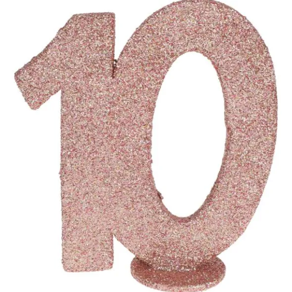 Glittrig 10 Års Dekoration Roseguld