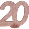 Glittrig 20 Års Dekoration Roseguld