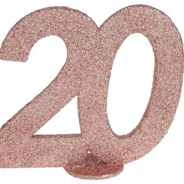 Glittrig 20 Års Dekoration Roseguld