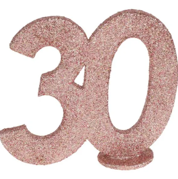 Glittrig 30 Års Dekoration Roseguld