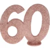 Glittrig 60 Års Dekoration Roseguld