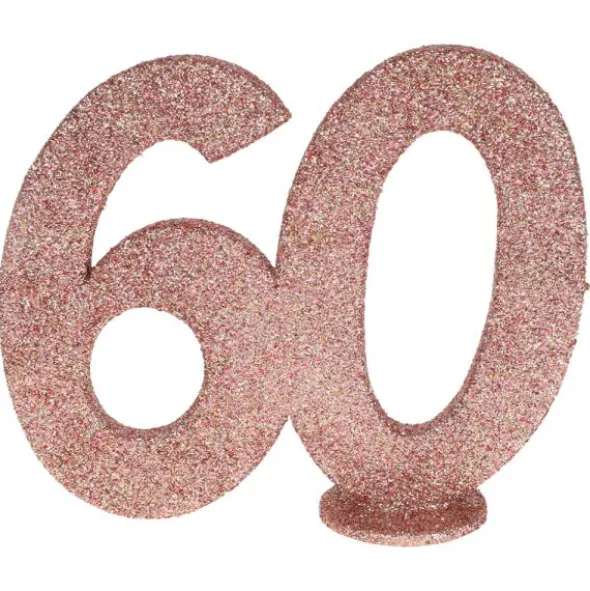 Glittrig 60 Års Dekoration Roseguld