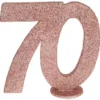 Glittrig 70 Års Dekoration Roseguld