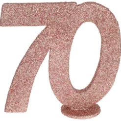 Glittrig 70 Års Dekoration Roseguld
