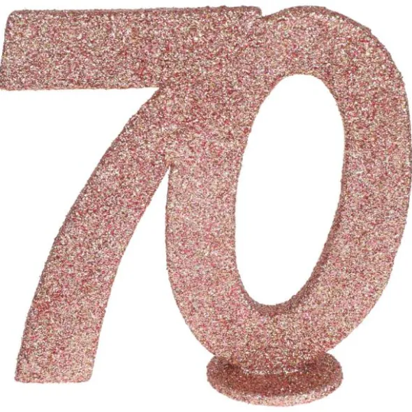 Glittrig 70 Års Dekoration Roseguld