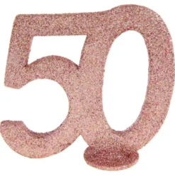 Glittrig 50 Års Dekoration Roseguld