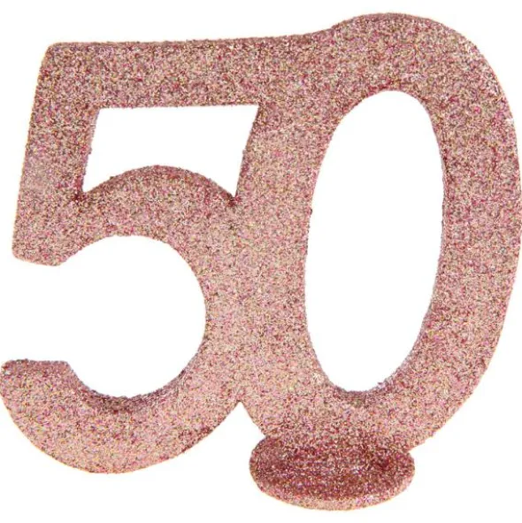 Glittrig 50 Års Dekoration Roseguld