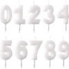 Glittrig Sifferljus Vit (Siffra (0))