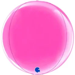 Globe Folieballong Fuchsia