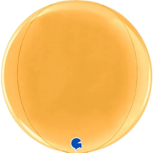 Globe Folieballong Guld