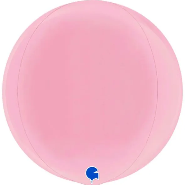 Globe Folieballong Pastell Rosa