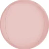 Globe Folieballong Satin Pastell Rosa