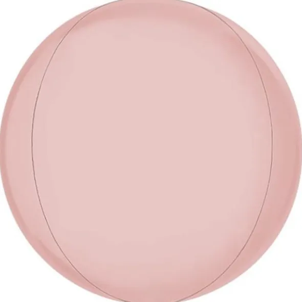 Globe Folieballong Satin Pastell Rosa