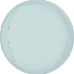 Globe Folieballong Satin Pastell Blå