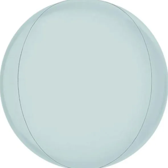 Globe Folieballong Satin Pastell Blå