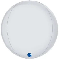 Globe Folieballong Satin Vit