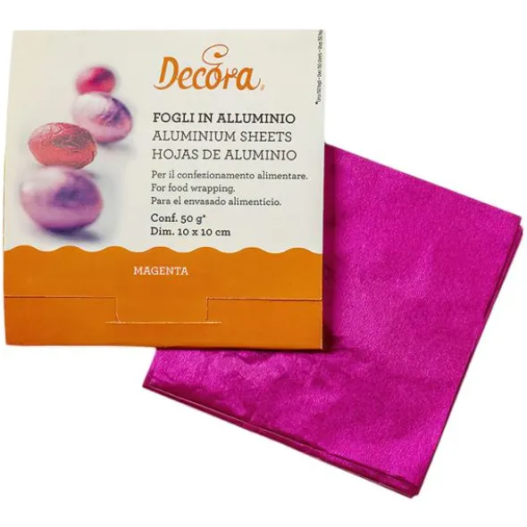 Godispapper Folieark Magenta