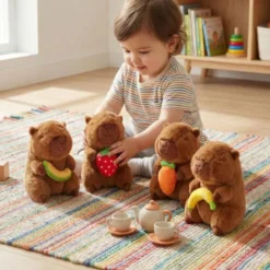 Gosedjur Kapibara med Frukt 17 cm