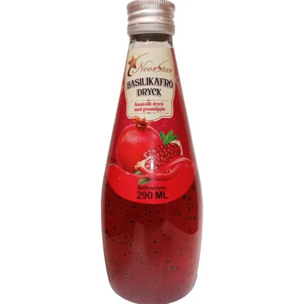 Granatäppledryck med Basilikafrön 290 ml