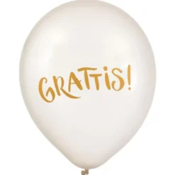 Grattis Ballonger Pärlvit