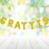 Grattis Bokstavsballonger Guld