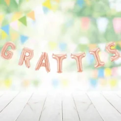 Grattis Bokstavsballonger Roseguld