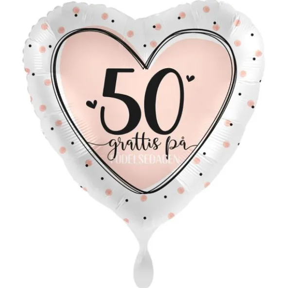 Grattis 50 År Ballong Lovely Birthday