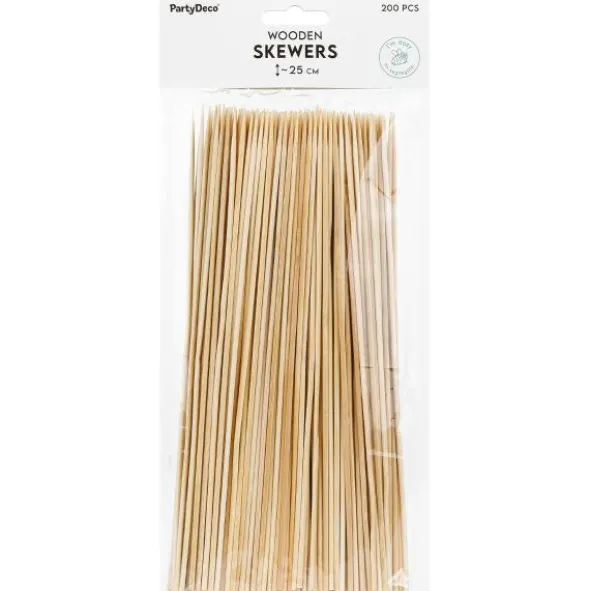 Grillspett i Trä 25 cm 200-pack