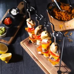 Grillspett med Hållare 4-pack