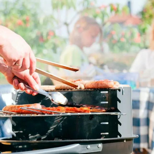 Grilltång med Kapsylöppnare Trä