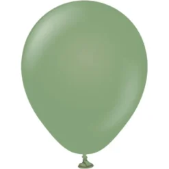 Gröna Mini Ballonger Eucalyptus (25-pack)